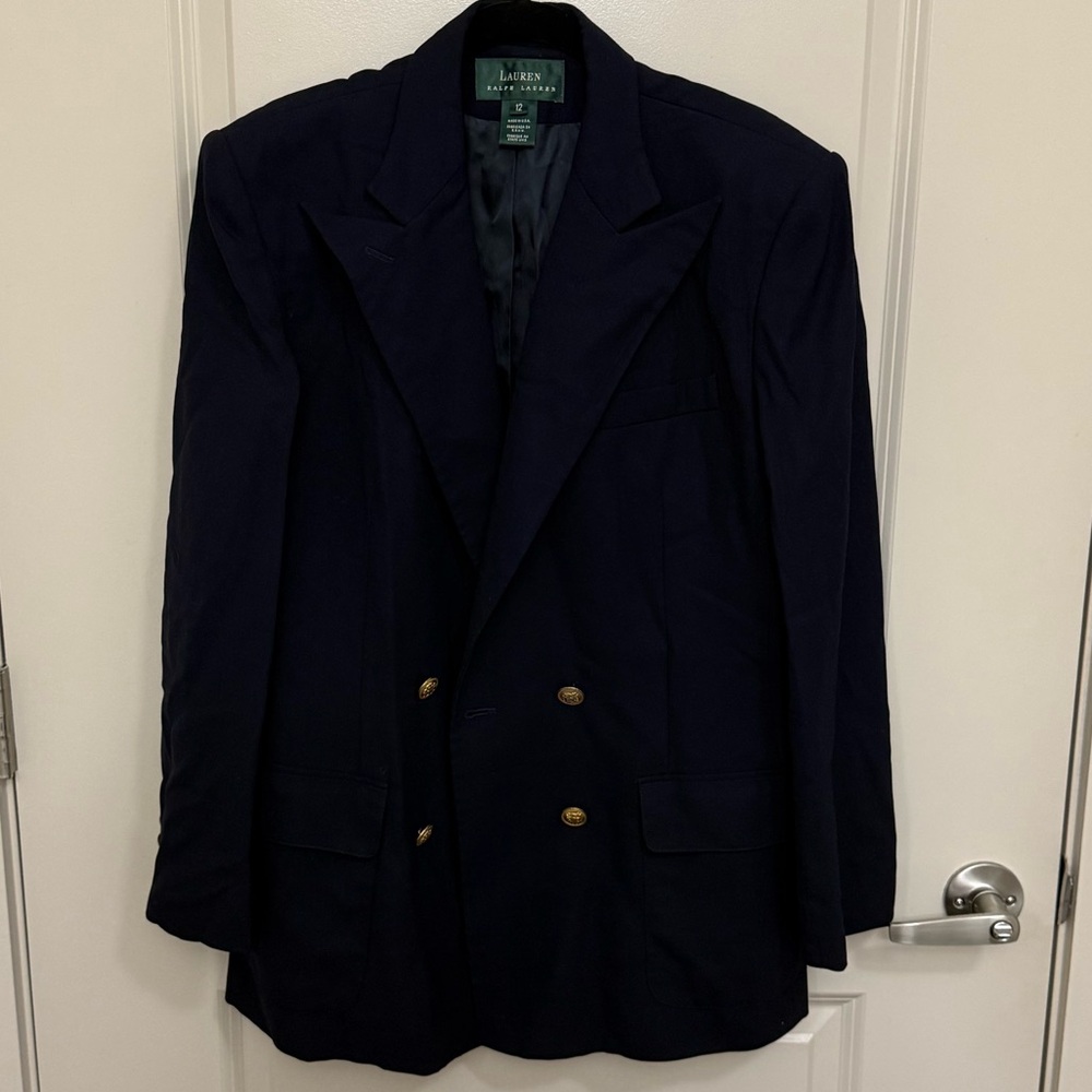 Ralph Lauren Double-Breasted Navy Blazer